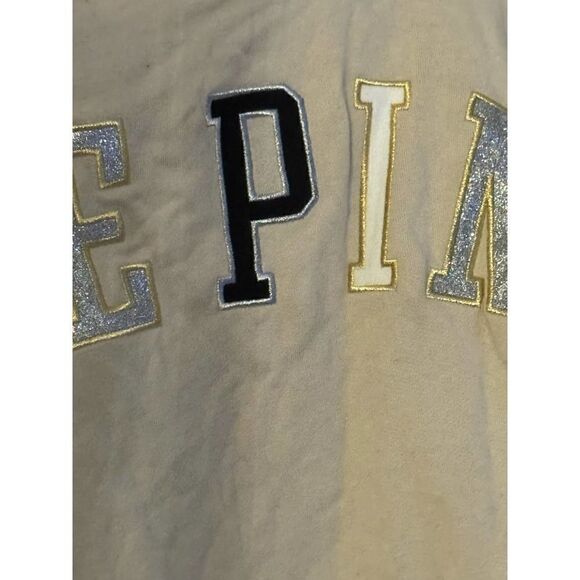 VS pink y2k tan silver gold sweatsuit pants sweatshirt xl/xxl - Picture 11 of 12